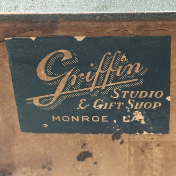 Antique Framed Matted Photo Series Little Girl 3 Sepia PICs Griffin Studio 12x8 - Picture 10 of 12